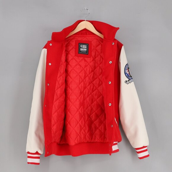NBA Homecoming Varsity Letterman Jacket Patch Red/White Size S - Picture 3 of 9